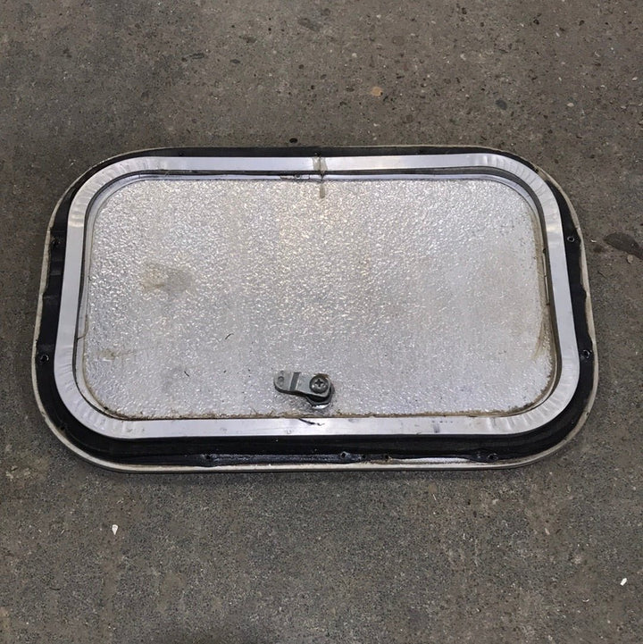 Used Radius Cornered Cargo Door 15 3/4" W x 9 3/4" H x 3/4 "D - Young Farts RV Parts