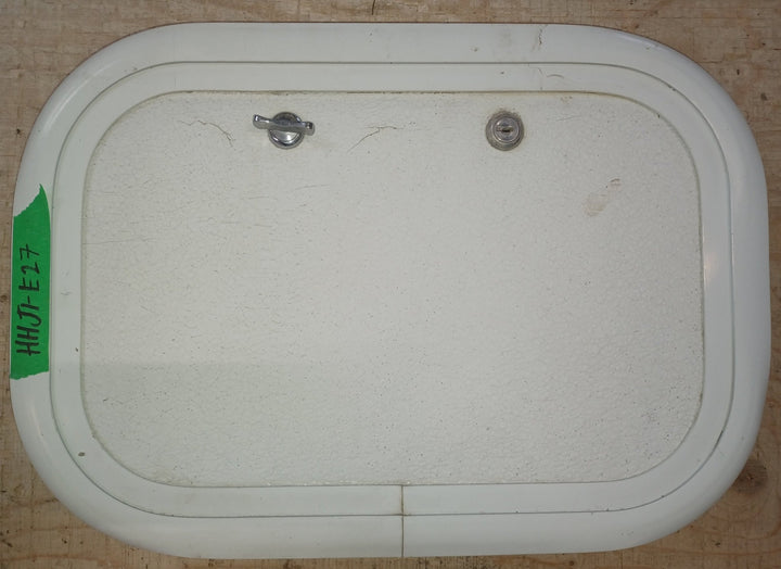 Used Radius Cornered Cargo Door 15 3/4" x 10 1/2" x 5/8 "D - Young Farts RV Parts