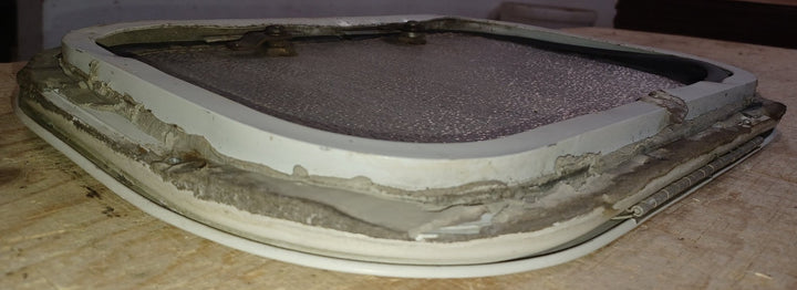 Used Radius Cornered Cargo Door 15 3/4" x 10 1/2" x 5/8 "D - Young Farts RV Parts