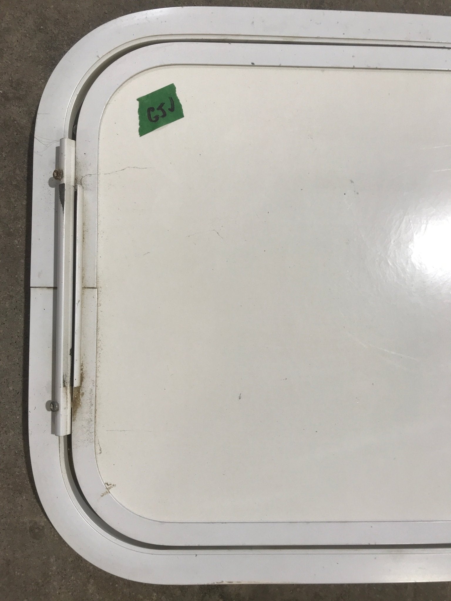 Used Radius Cornered Cargo Door 15 3/4" x 12 3/4" x 3/4"D - Young Farts RV Parts