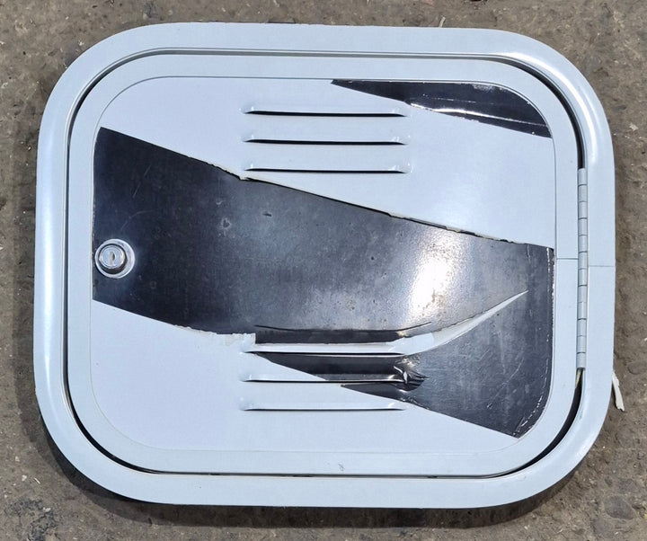 Used Radius Cornered Cargo Door 15 5/8" x 12 3/4" x 1 1/4" D - Young Farts RV Parts