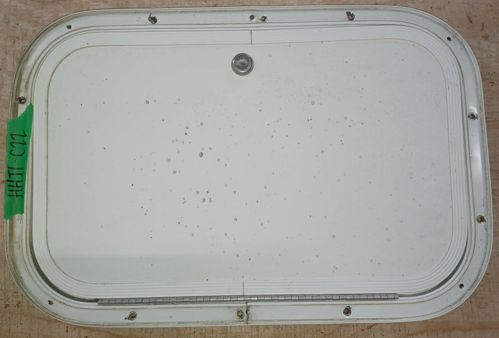 Used Radius Cornered Cargo Door 16 3/4" x 10 5/8" x 5/8 "D - Young Farts RV Parts