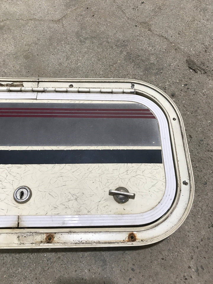 Used Radius Cornered Cargo Door 16 3/4" x 8 3/4" x 3/4"D - Young Farts RV Parts
