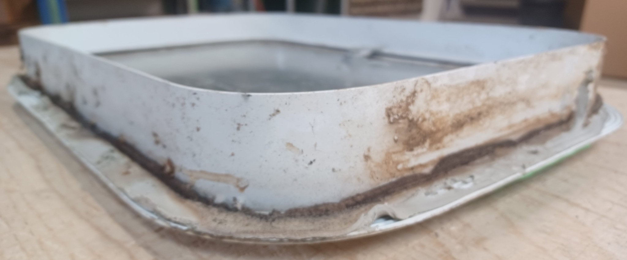 Used Radius Cornered Cargo Door 17 3/4" x 11 3/4" x 1 7/8"D - Young Farts RV Parts