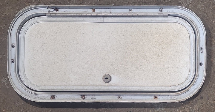 Used Radius Cornered Cargo Door 17 3/4" x 7 3/4" x 3/4" D - Young Farts RV Parts