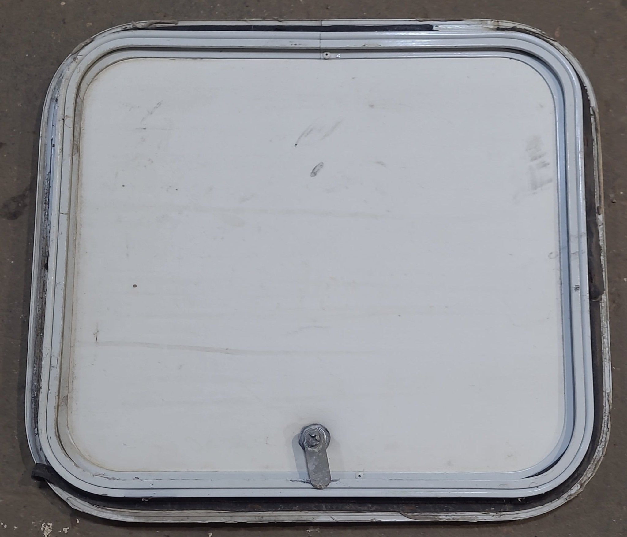 Used Radius Cornered Cargo Door 17" x 15" x 3/4" D - Young Farts RV Parts