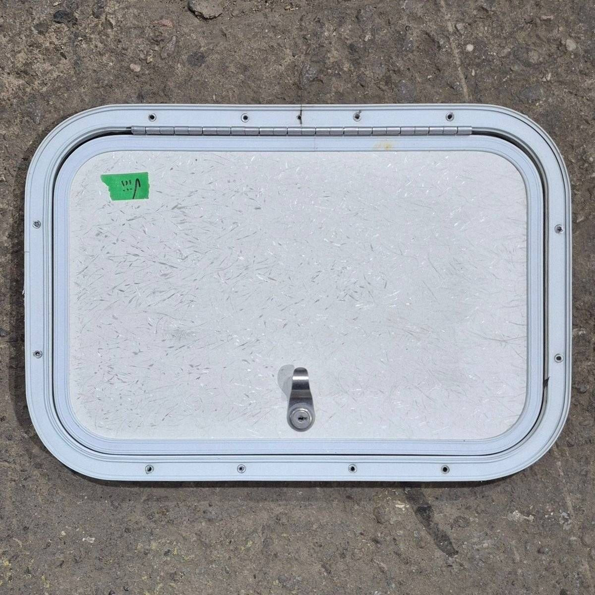 Used Radius Cornered Cargo Door - 17.75 X 11.875 X 0.625 - Young Farts RV Parts