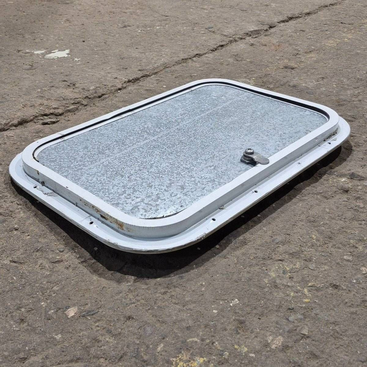 Used Radius Cornered Cargo Door - 17.75 X 11.875 X 0.625 - Young Farts RV Parts
