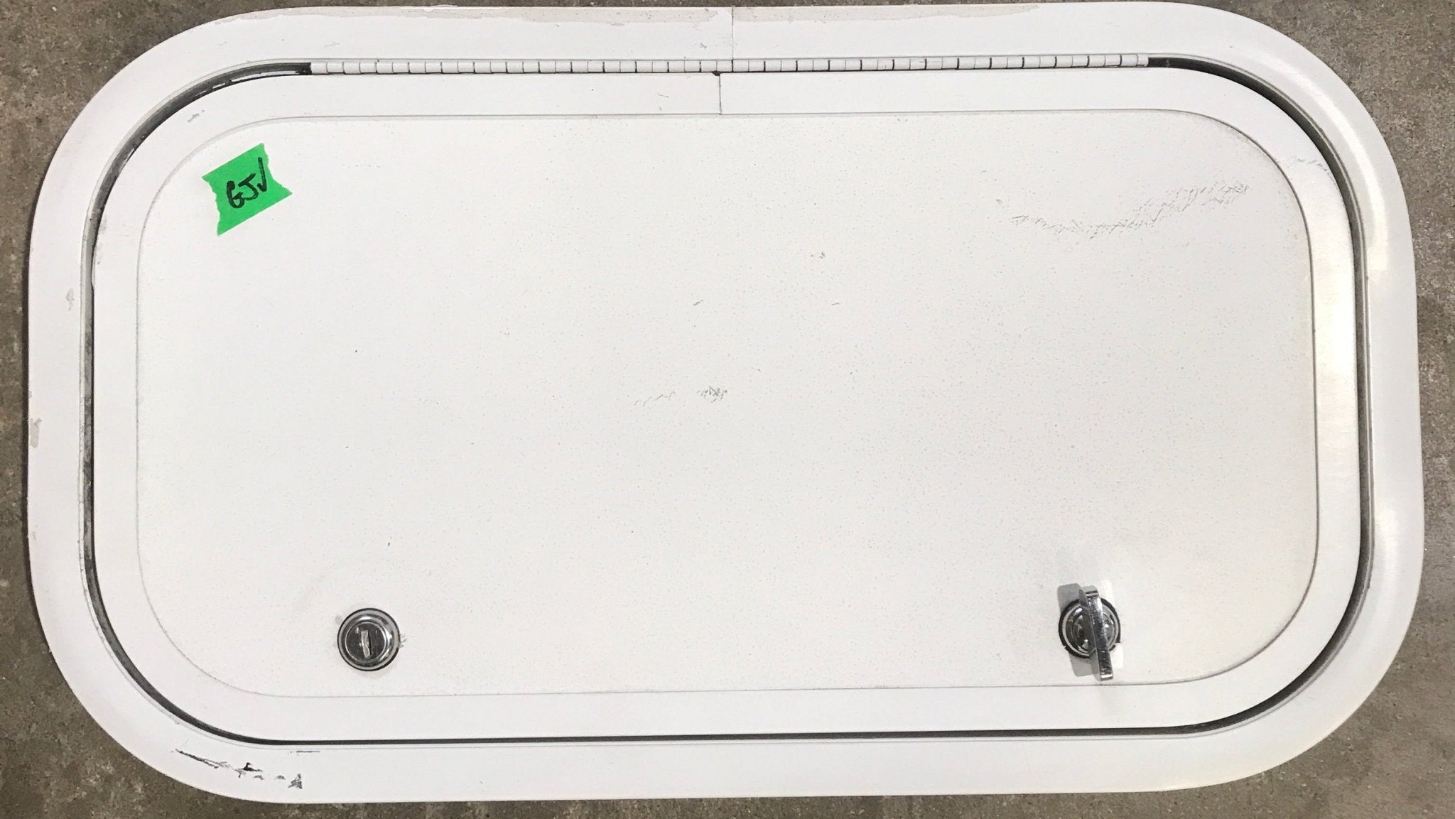 Used Radius Cornered Cargo Door 19 3/4" x 10 1/2" x 1" D - Young Farts RV Parts