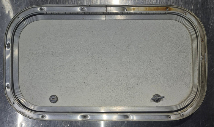Used Radius Cornered Cargo Door 19 3/4" x 10 3/4" x 5/8"D - Young Farts RV Parts