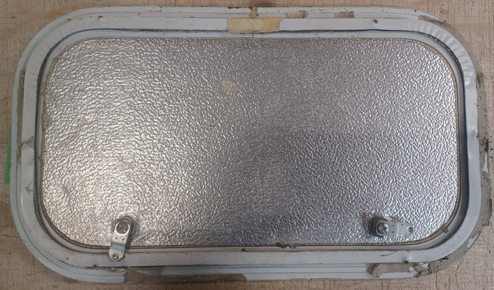 Used Radius Cornered Cargo Door 19 3/4" x 10 3/4" x 5/8"D - Young Farts RV Parts