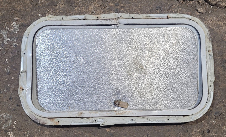 Used Radius Cornered Cargo Door 19 3/4" x 10 7/8" x 1/2"D - Young Farts RV Parts