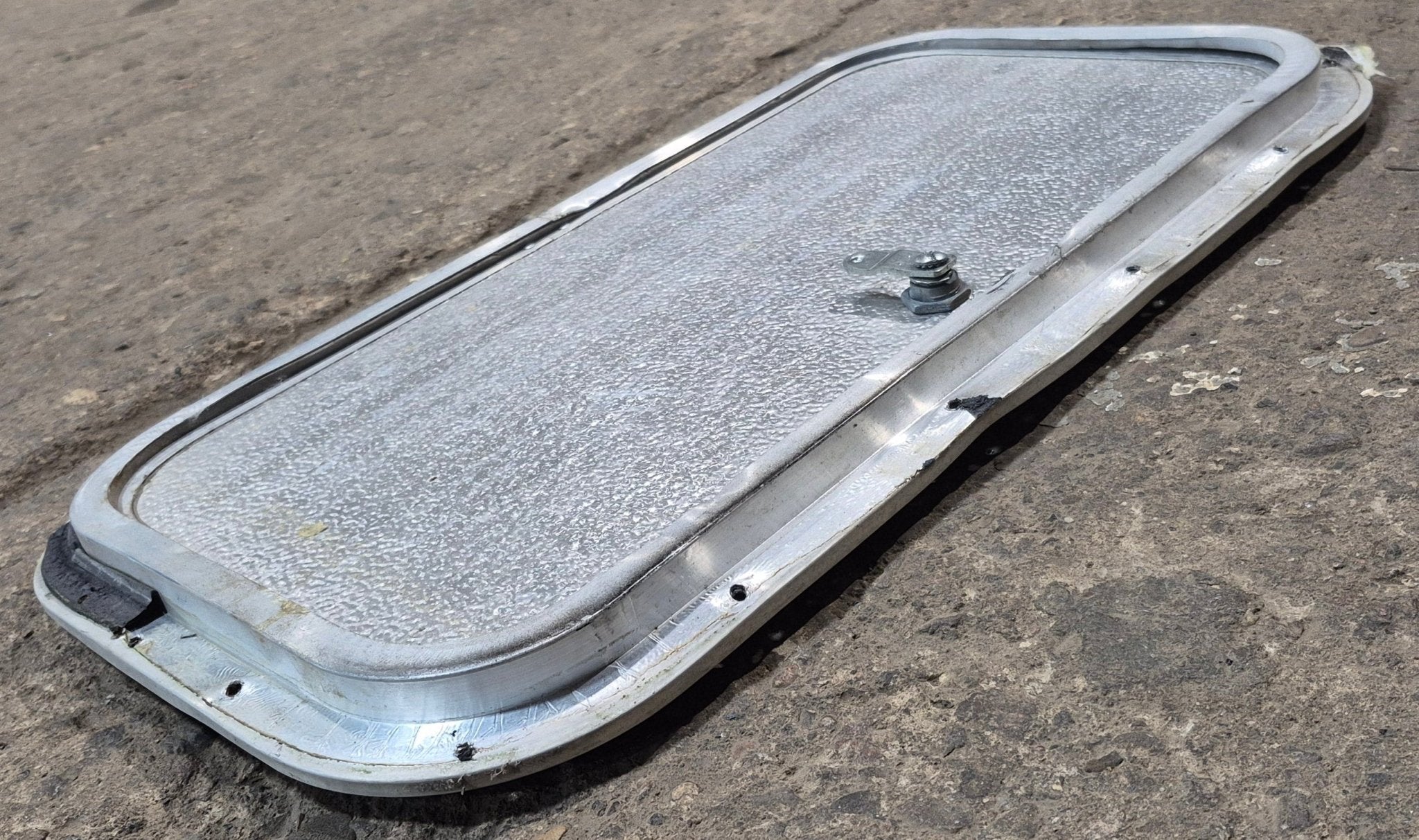 Used Radius Cornered Cargo Door 19 3/4" x 10 7/8" x 5/8" D - Young Farts RV Parts