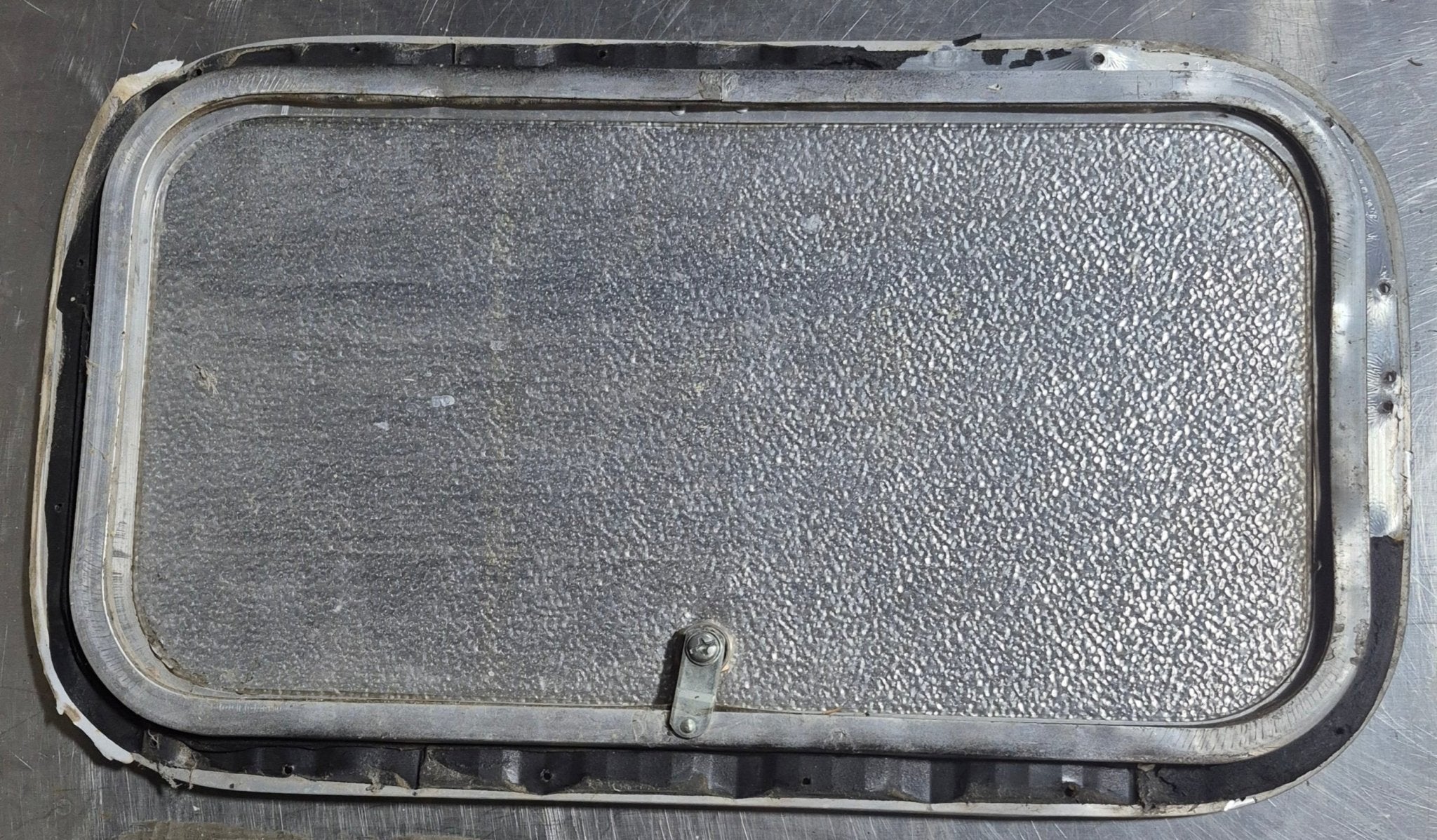 Used Radius Cornered Cargo Door 19 3/4" x 10 7/8" x 5/8"D - Young Farts RV Parts