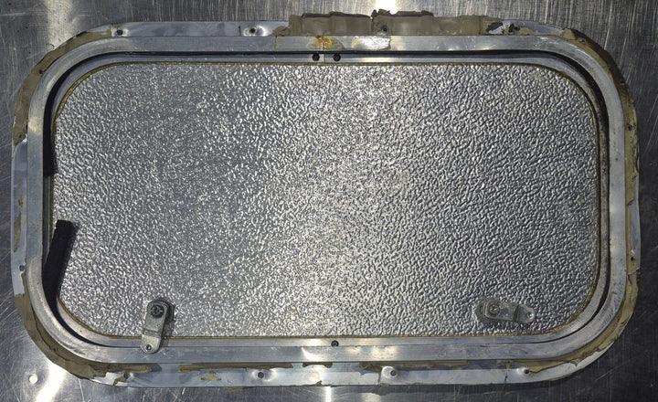 Used Radius Cornered Cargo Door 19 3/4" x 11" x 5/8"D - Young Farts RV Parts