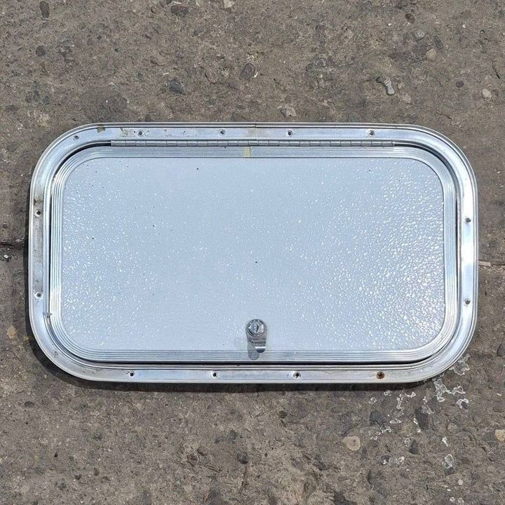 Used Radius Cornered Cargo Door - 19 7/8" X 10 7/8" X 3/4" - Young Farts RV Parts