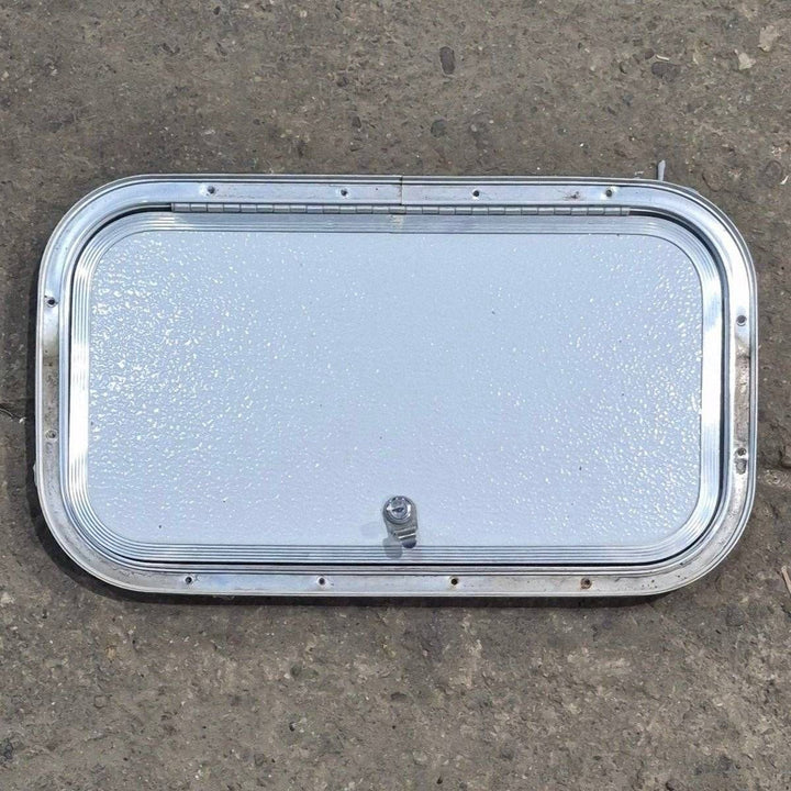 Used Radius Cornered Cargo Door - 19 7/8" X 10 7/8" X 3/4" - Young Farts RV Parts