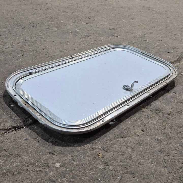 Used Radius Cornered Cargo Door - 19 7/8" X 10 7/8" X 3/4" - Young Farts RV Parts