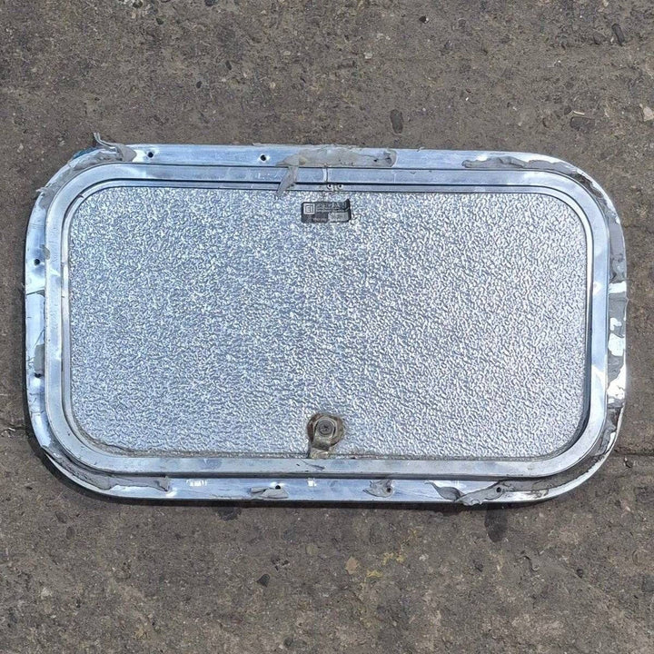 Used Radius Cornered Cargo Door - 19 7/8" X 10 7/8" X 3/4" - Young Farts RV Parts
