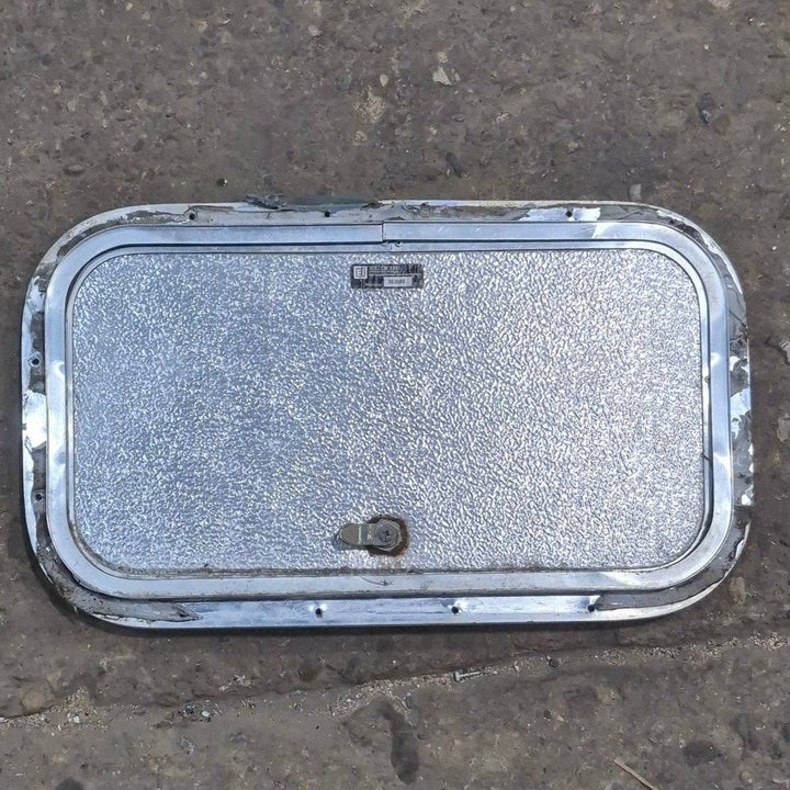 Used Radius Cornered Cargo Door - 19 7/8" X 10 7/8" X 3/4" - Young Farts RV Parts