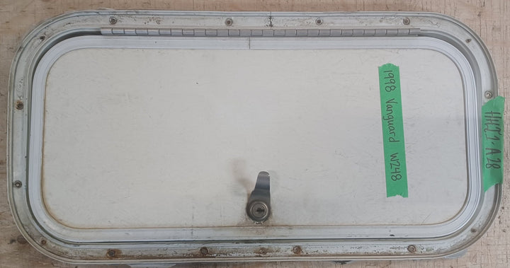 Used Radius Cornered Cargo Door 19 7/8" x 9 1/2" x 5/8"D - Young Farts RV Parts
