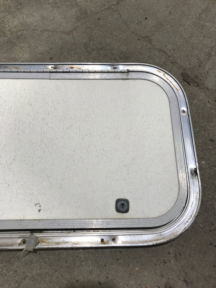 Used Radius Cornered Cargo Door 20" x 12" x 3/4"D - Young Farts RV Parts