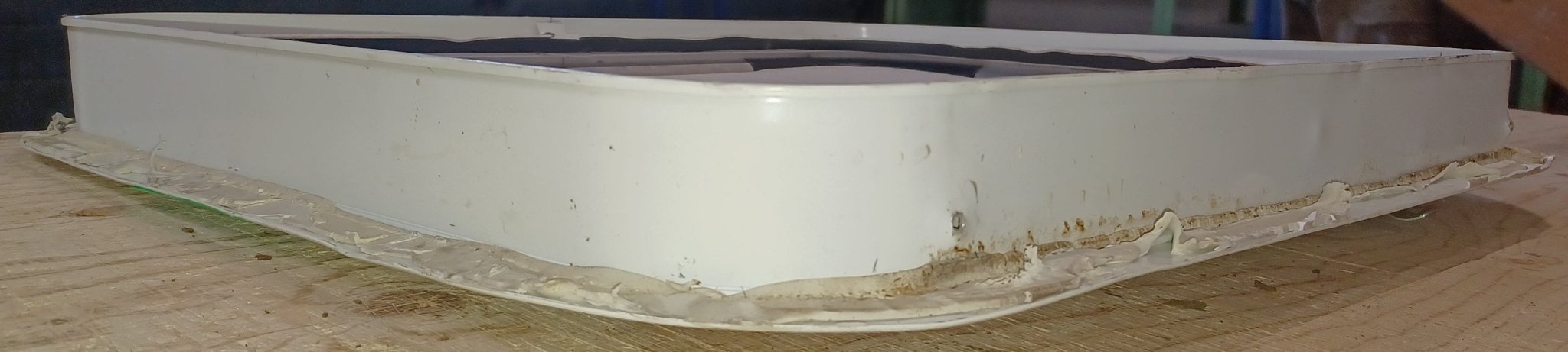 Used Radius Cornered Cargo Door 21 1/2" x 17 3/4" x 2"D - Young Farts RV Parts