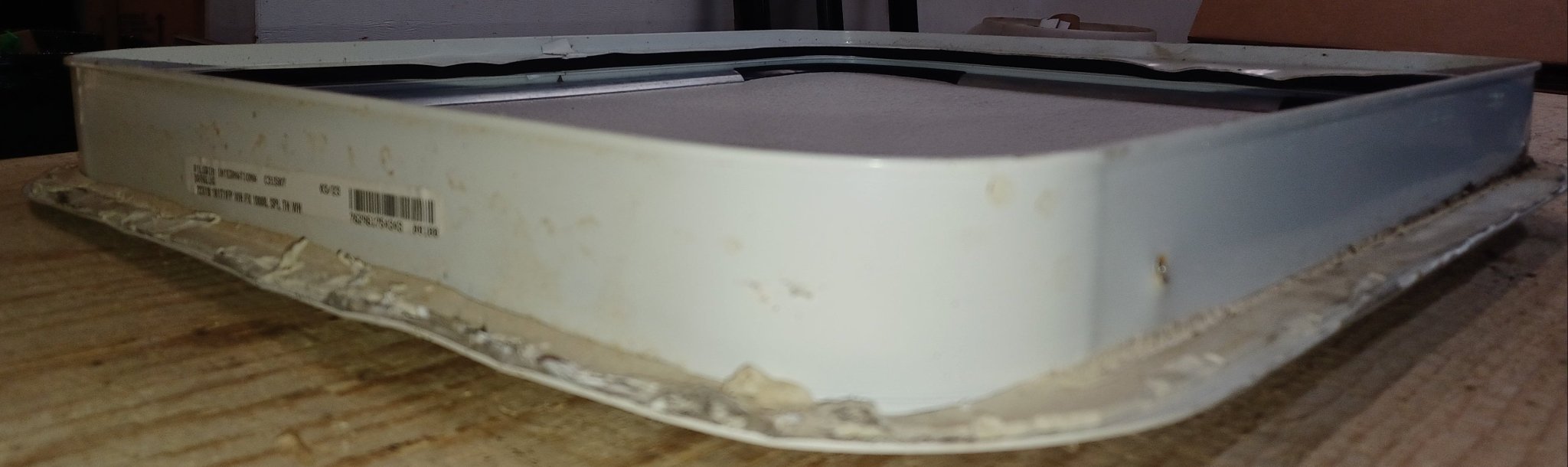 Used Radius Cornered Cargo Door 21 1/2" x 17 3/4" x 2"D - Young Farts RV Parts