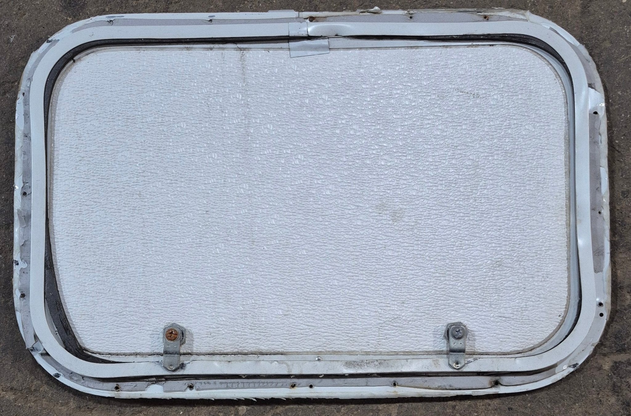 Used Radius Cornered Cargo Door 21 3/4" x 13 7/8" x 1/2" D - Young Farts RV Parts