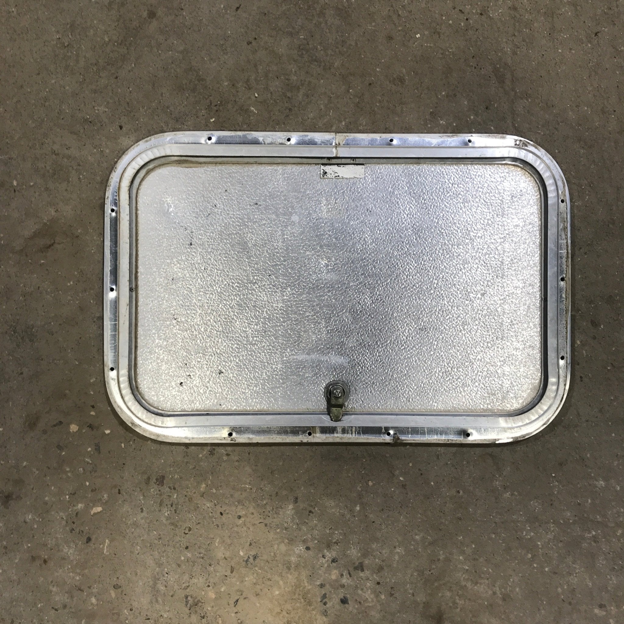 Used Radius Cornered Cargo Door 22" x 14" x 1 1/4" D - Young Farts RV Parts