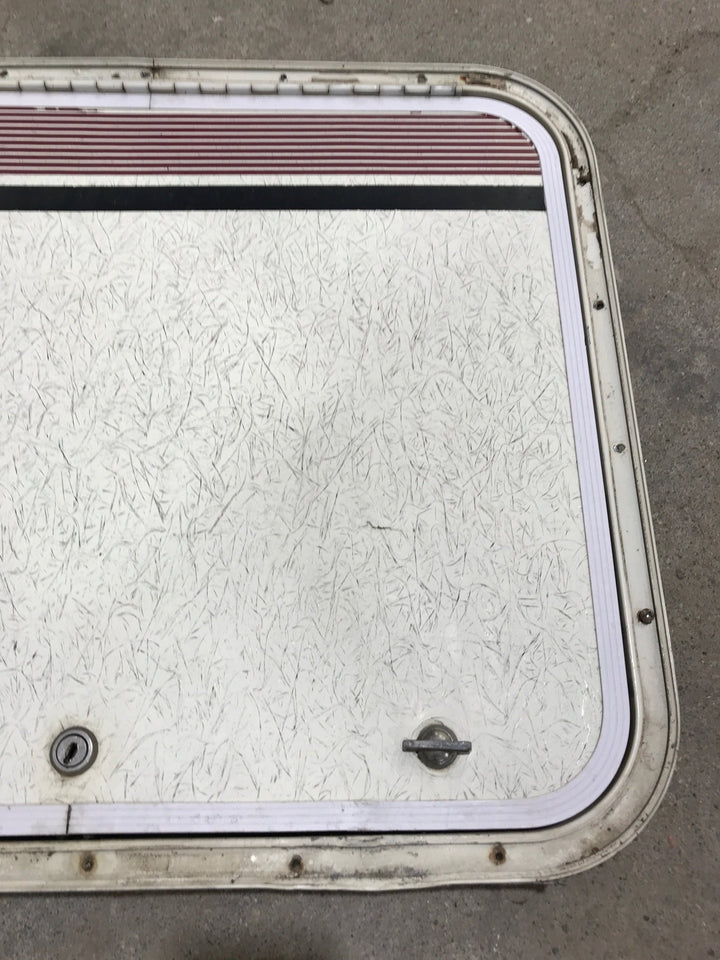Used Radius Cornered Cargo Door 23 1/4" x 19 1/2" x 3/4"D - Young Farts RV Parts