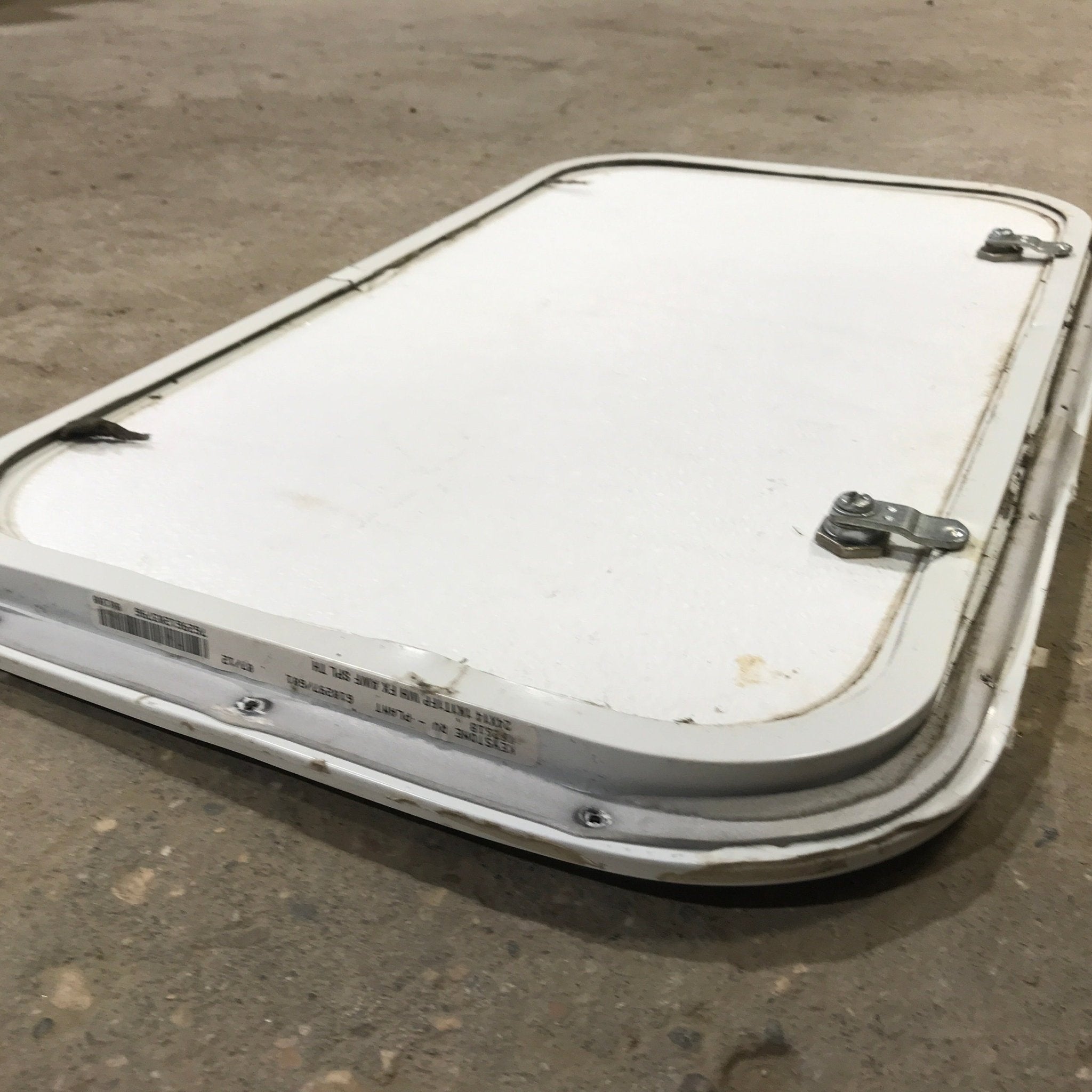 Used Radius Cornered Cargo Door 23 3/4" x 13 3/4" x 1" D - Young Farts RV Parts