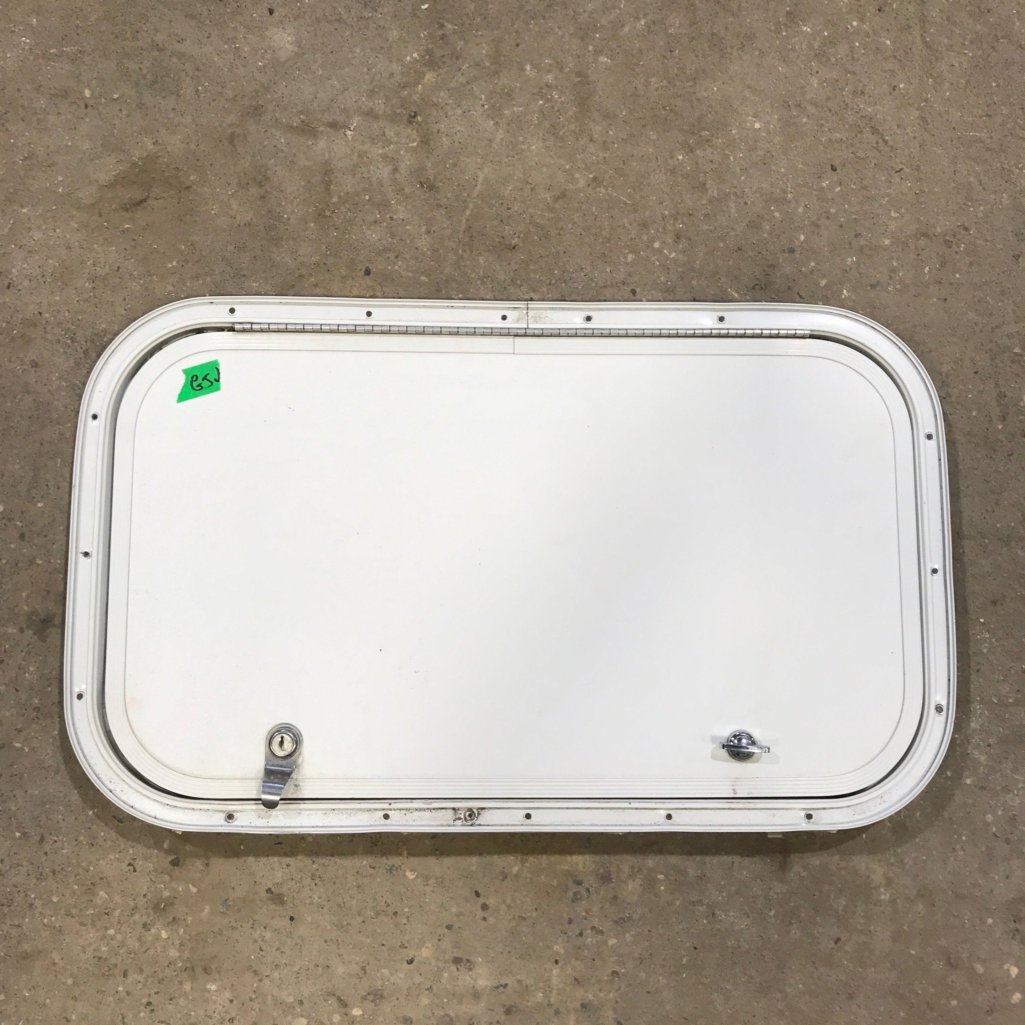 Used Radius Cornered Cargo Door 23 3/4" x 13 3/4" x 1" D - Young Farts RV Parts