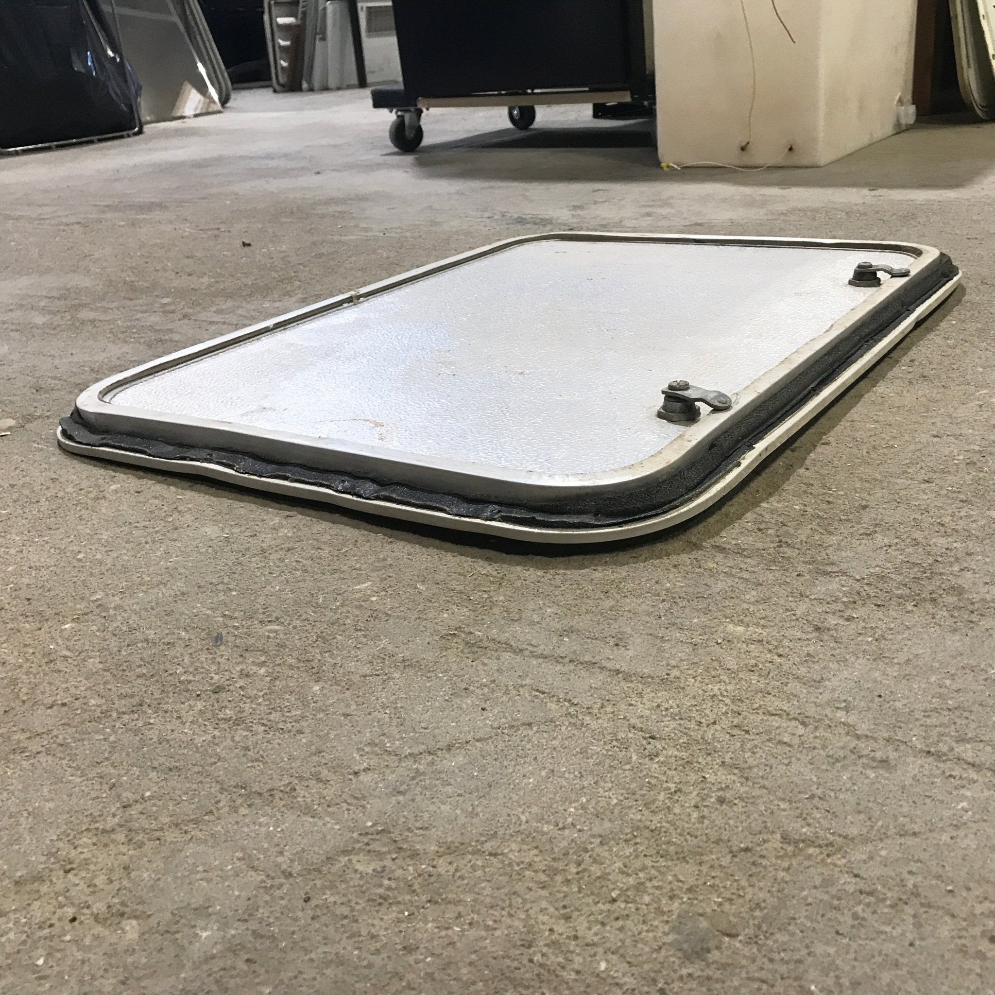 Used Radius Cornered Cargo Door 23 3/4" x 17 1/2" x 3/4" D - Young Farts RV Parts
