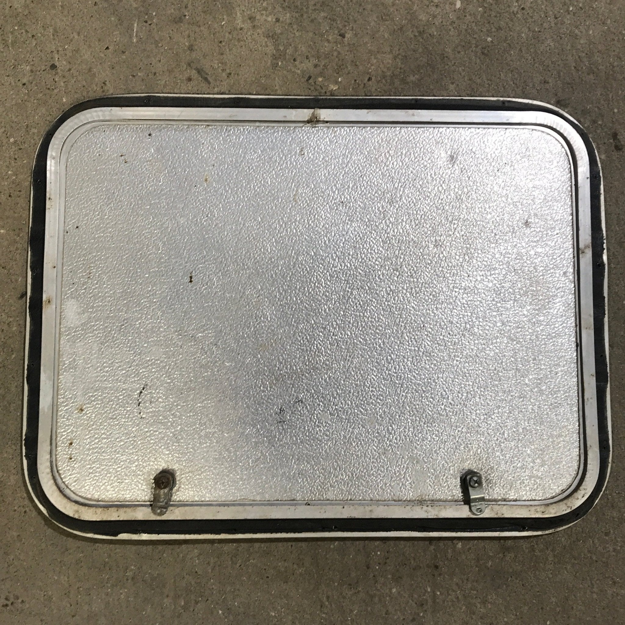 Used Radius Cornered Cargo Door 23 3/4" x 17 1/2" x 3/4" D - Young Farts RV Parts