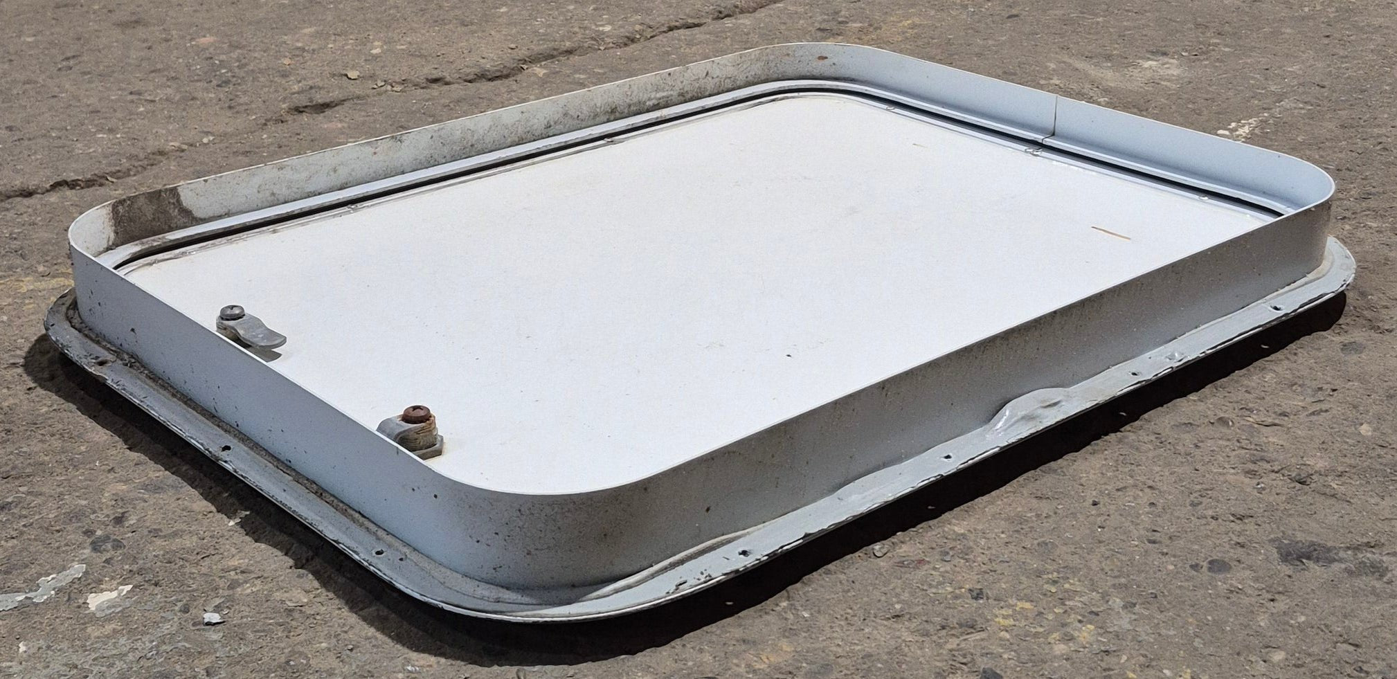 Used Radius Cornered Cargo Door 23 3/4" x 17 7/8" x 1 3/4" - Young Farts RV Parts