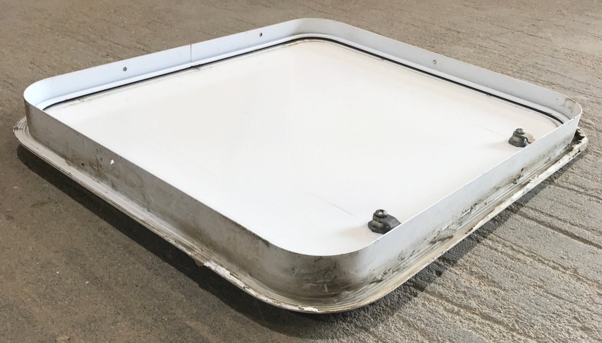 Used Radius Cornered Cargo Door 23 3/4" x 20 3/4" x 1 7/8"D - Young Farts RV Parts