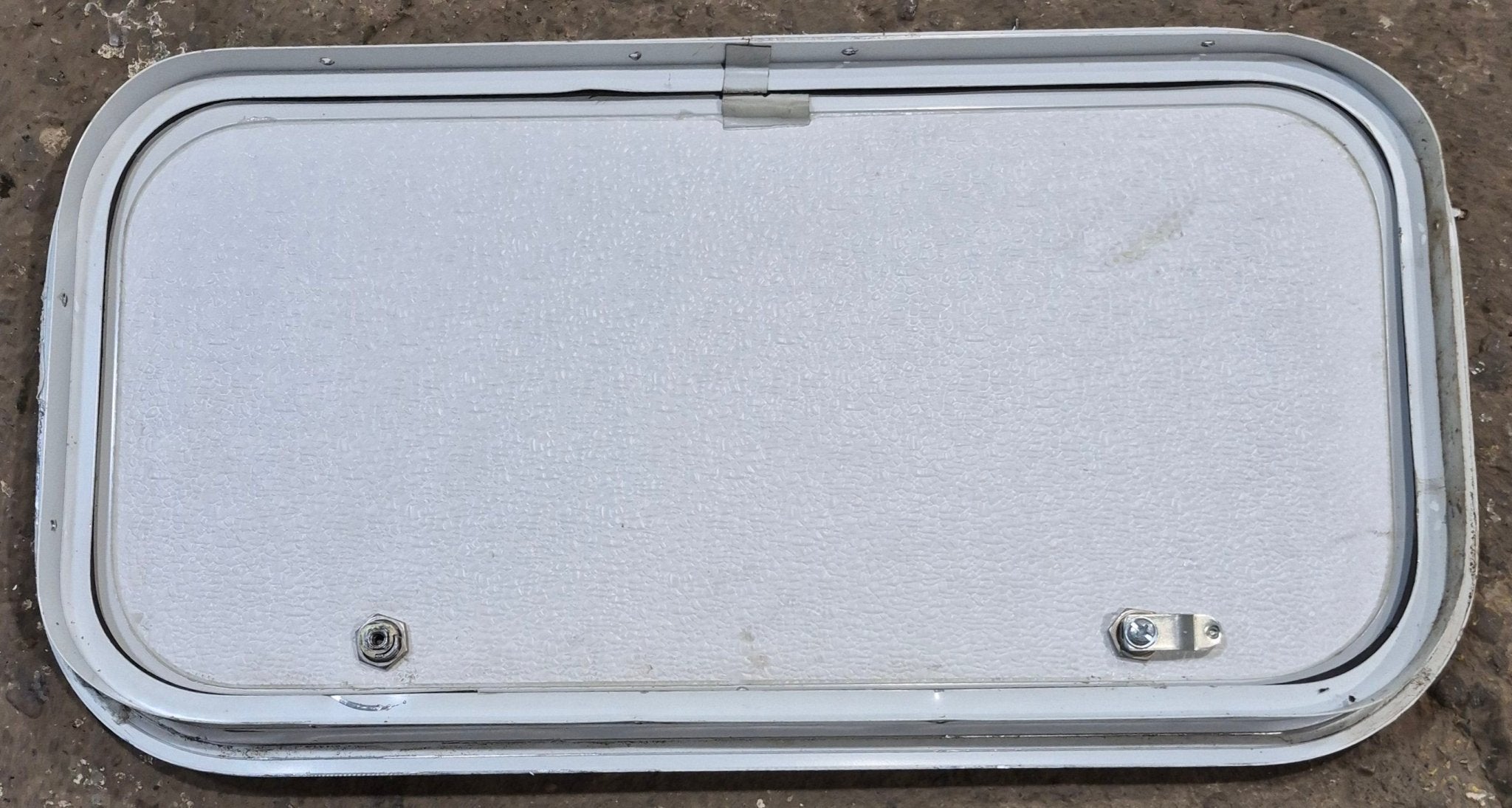 Used Radius Cornered Cargo Door 23 7/8" x 11 7/8" x 1 1/4" D - Young Farts RV Parts