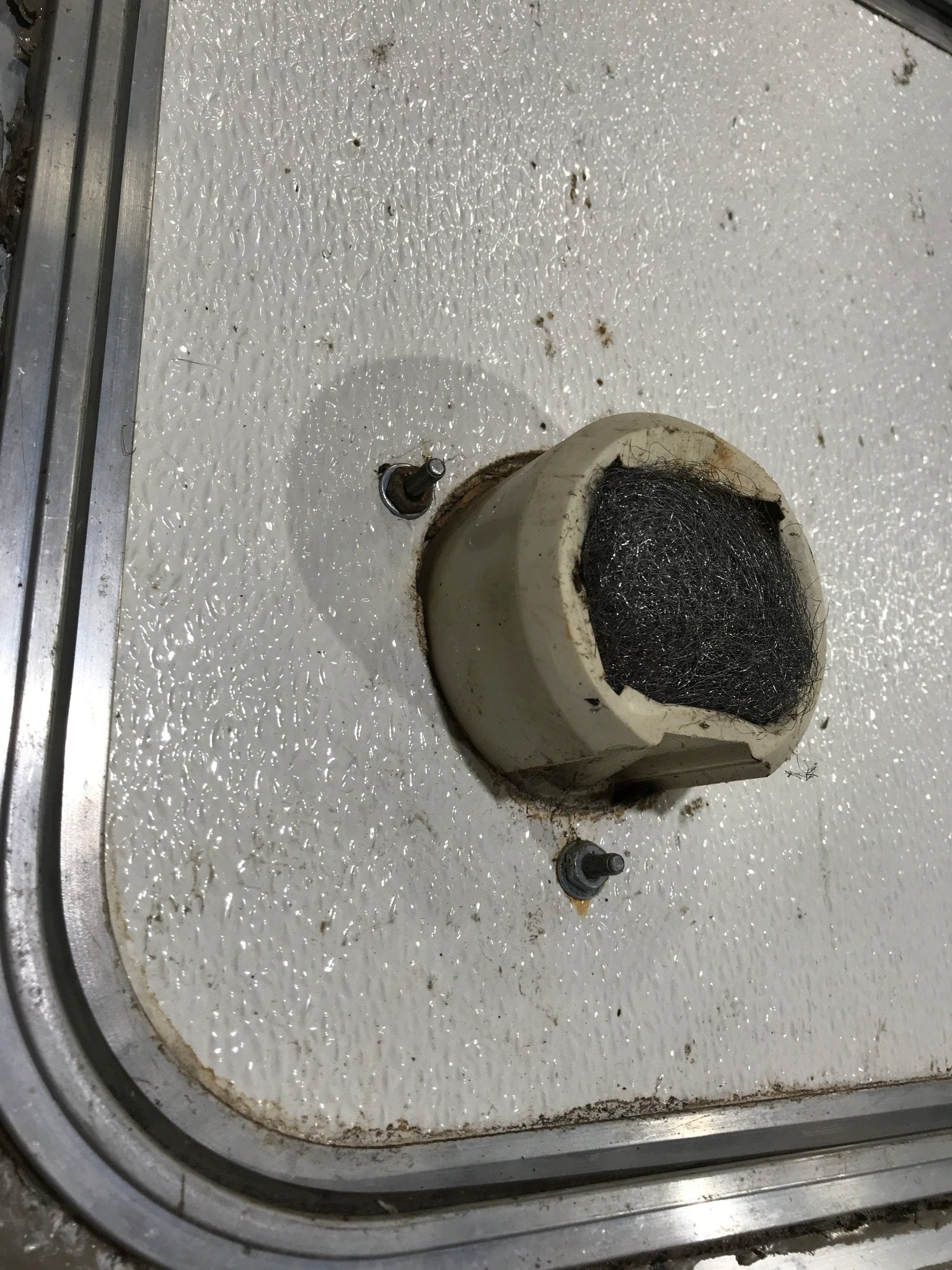 Used Radius Cornered Cargo Door 24" x 14" x 3/4"D - Young Farts RV Parts