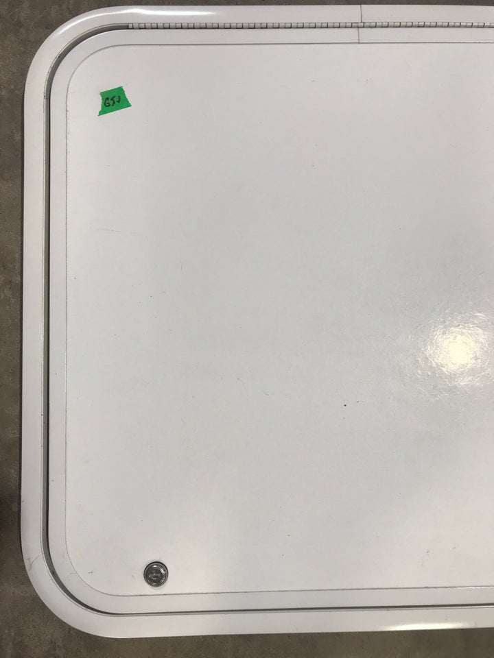 Used Radius Cornered Cargo Door 25 3/4" W x 23 3/4" H x 1" D - Young Farts RV Parts