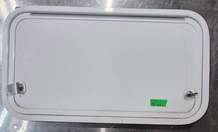 Used Radius Cornered Cargo Door 25 3/4" x 13 5/8" x 3/4" D - Young Farts RV Parts