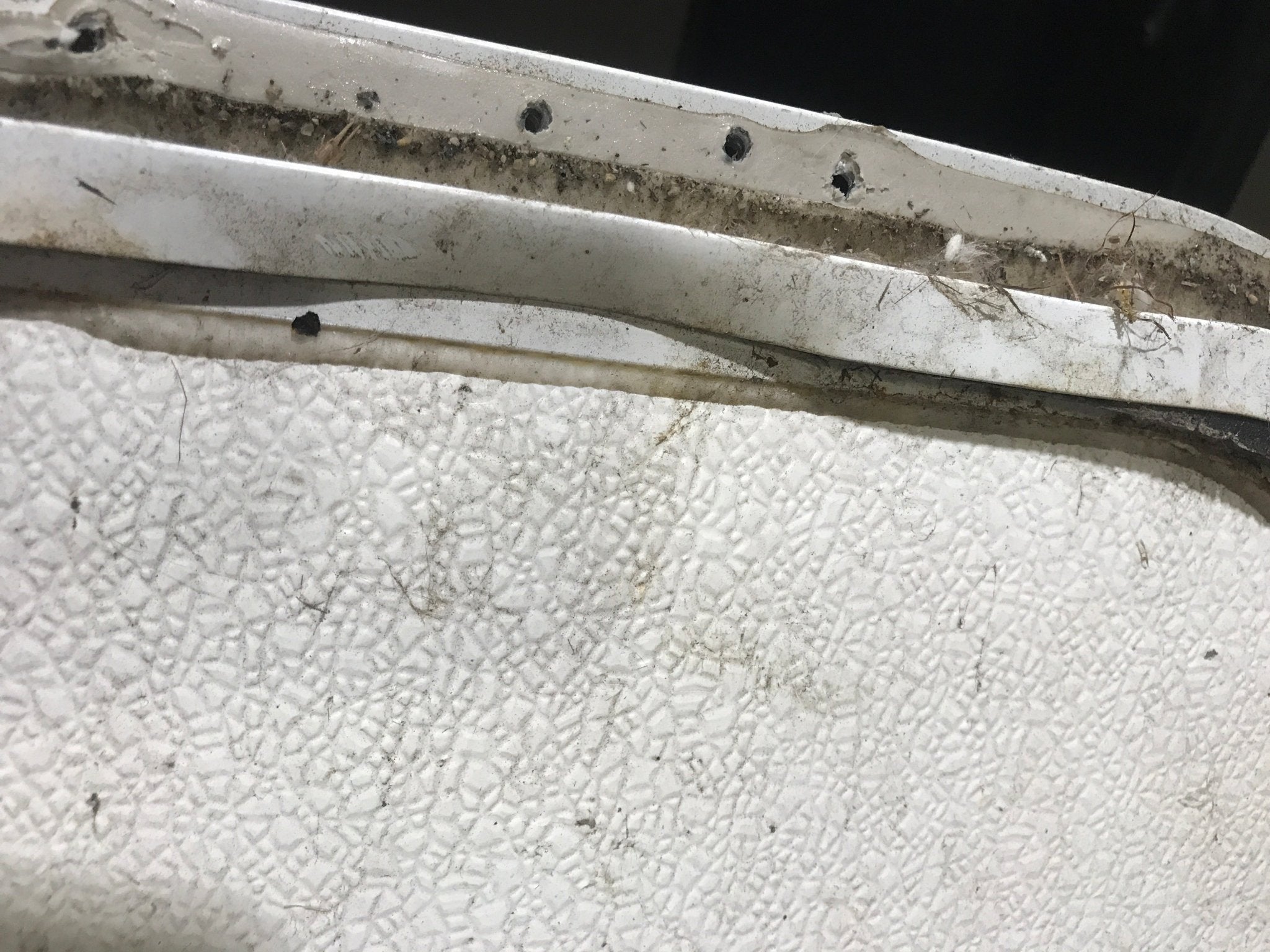 Used Radius Cornered Cargo Door 26 1/4" x 13 1/2" x 3/4"D - Young Farts RV Parts