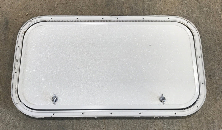 Used Radius Cornered Cargo Door 26 1/4" x 13 1/2" x 3/4"D - Young Farts RV Parts