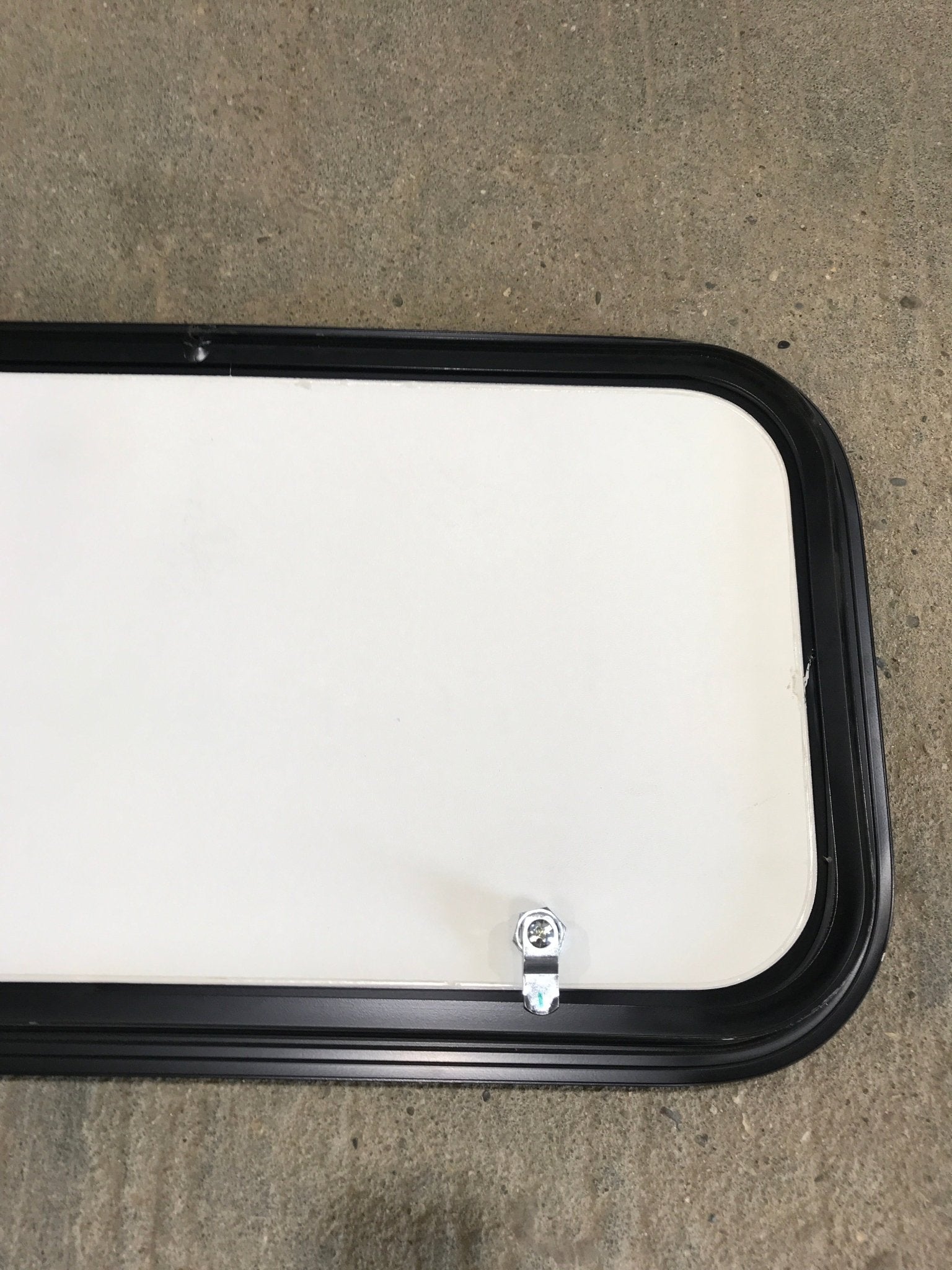Used Radius Cornered Cargo Door 26 1/8" x 13 3/4" x 1"D - Young Farts RV Parts