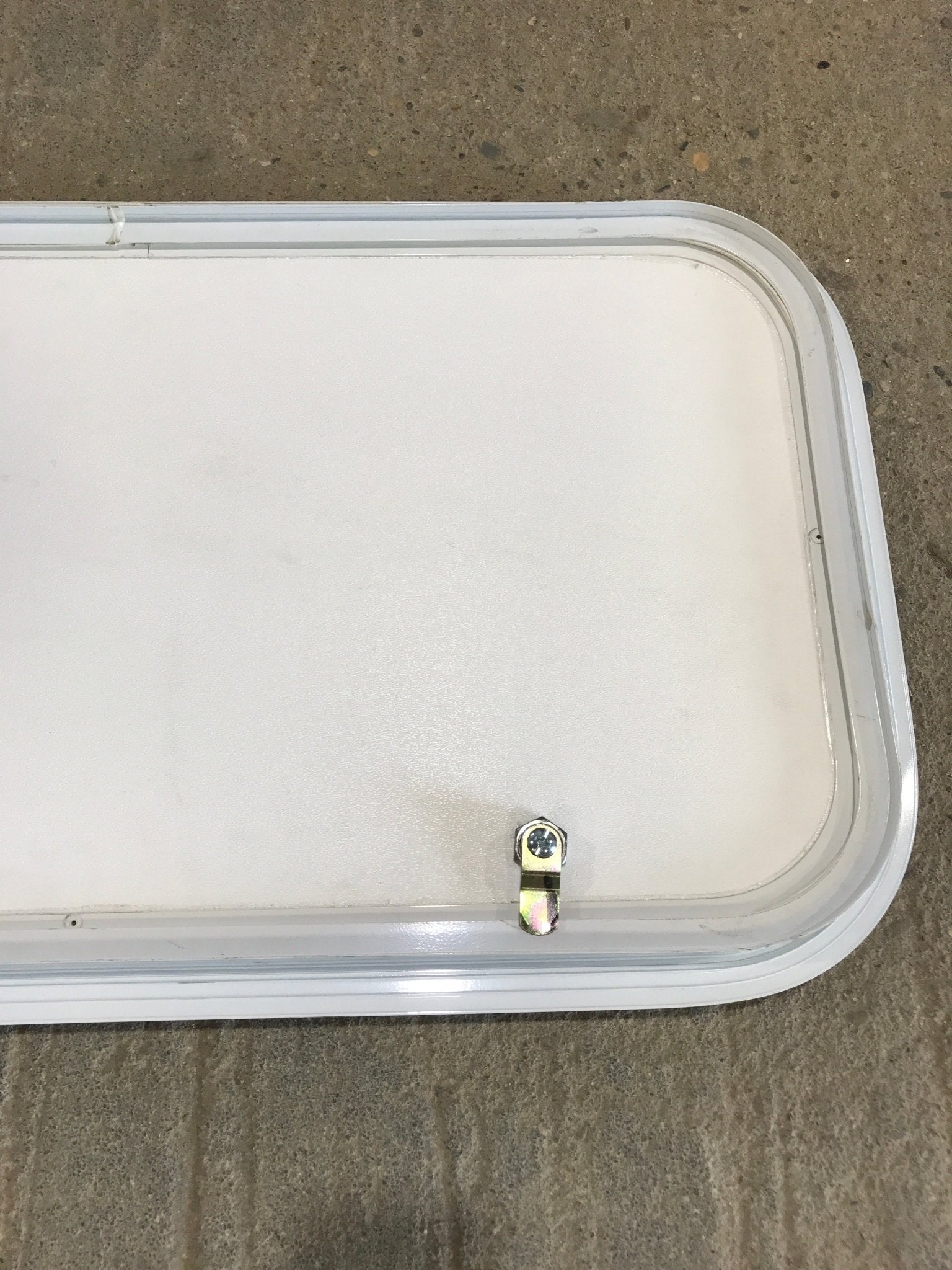 Used Radius Cornered Cargo Door 26" x 13 5/8" x 1"D - Young Farts RV Parts