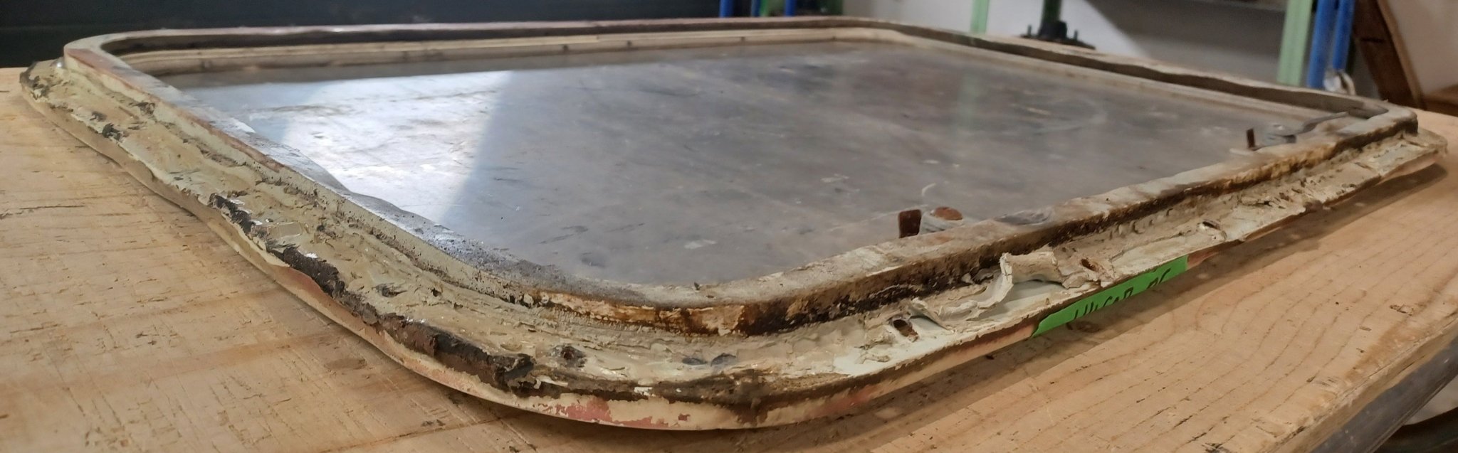 Used Radius Cornered Cargo Door 27 1/2" x 18 5/8" x 5/8"D - Young Farts RV Parts