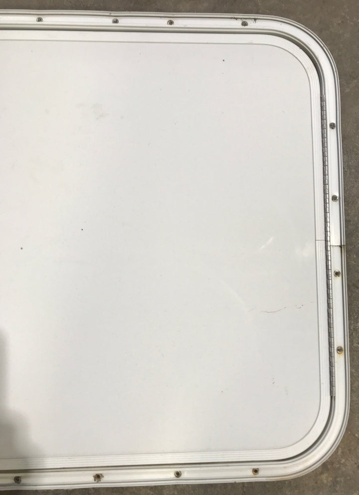 Used Radius Cornered Cargo Door 27 1/2" x 22 3/4" x 1/2" D - Young Farts RV Parts