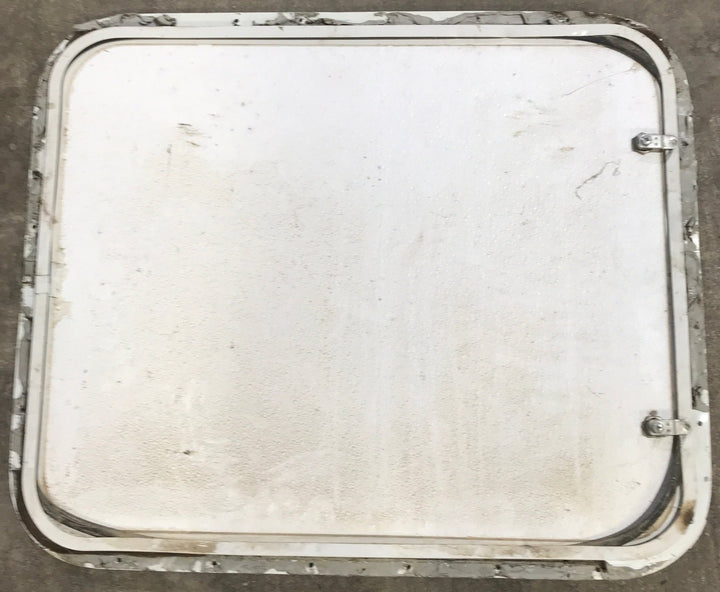 Used Radius Cornered Cargo Door 27 1/2" x 22 3/4" x 1/2" D - Young Farts RV Parts