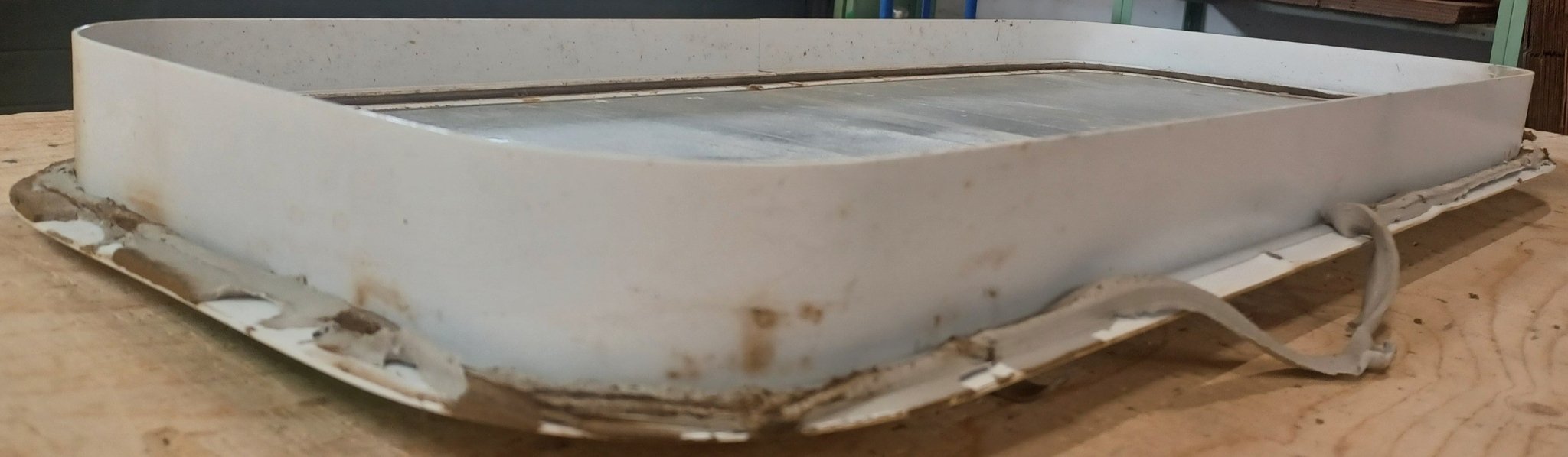 Used Radius Cornered Cargo Door 27 7/8" x 11 7/8" x 1 7/8"D - Young Farts RV Parts