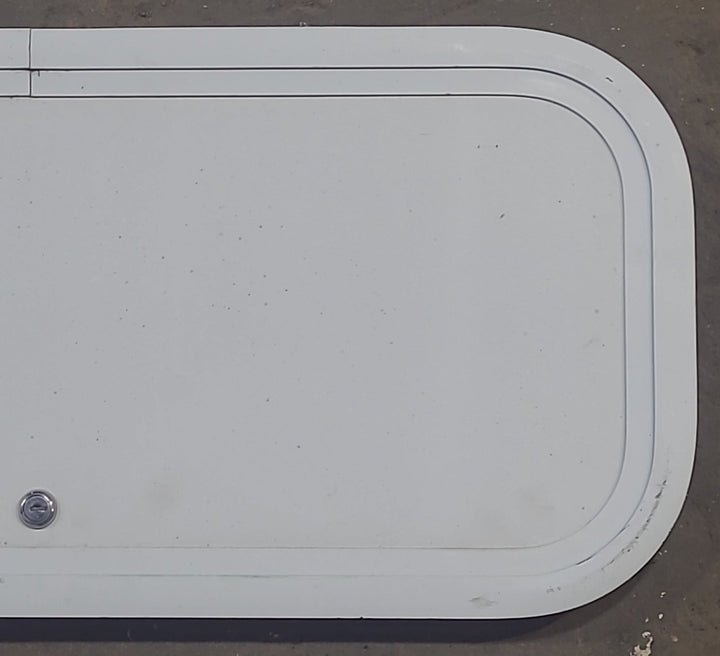 Used Radius Cornered Cargo Door 28 1/2" x 12 1/4" x 5/8" D - Young Farts RV Parts